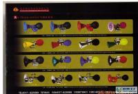 各類(lèi)自行車(chē)車(chē)鈴配件 鐵質(zhì)彎喇叭的多彩選擇